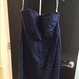 David’s Bridal Strapless Dress- Size 16